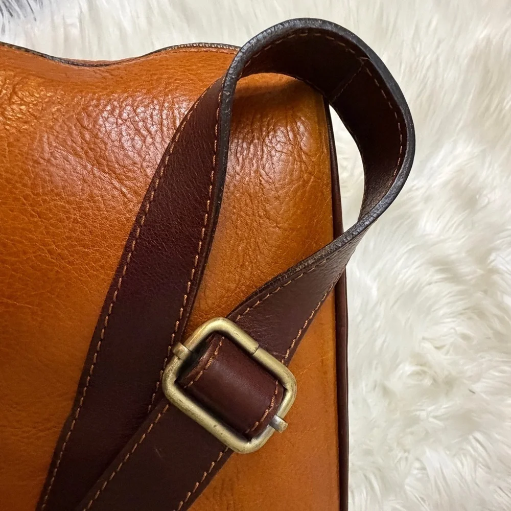 Firenze Leather Handbag Purse cognac Pelletterie D&D